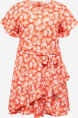 Michael Kors Plus Summer Dress 'PALM' in Red: front