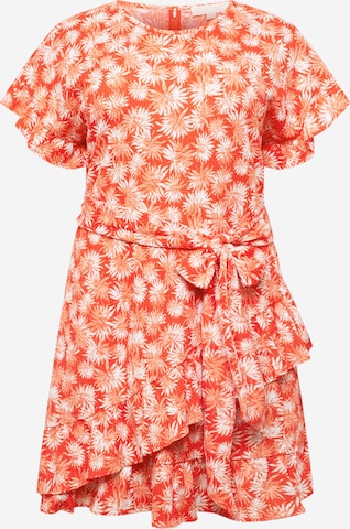 Michael Kors Plus - Vestido de verano 'PALM' en rojo: frente