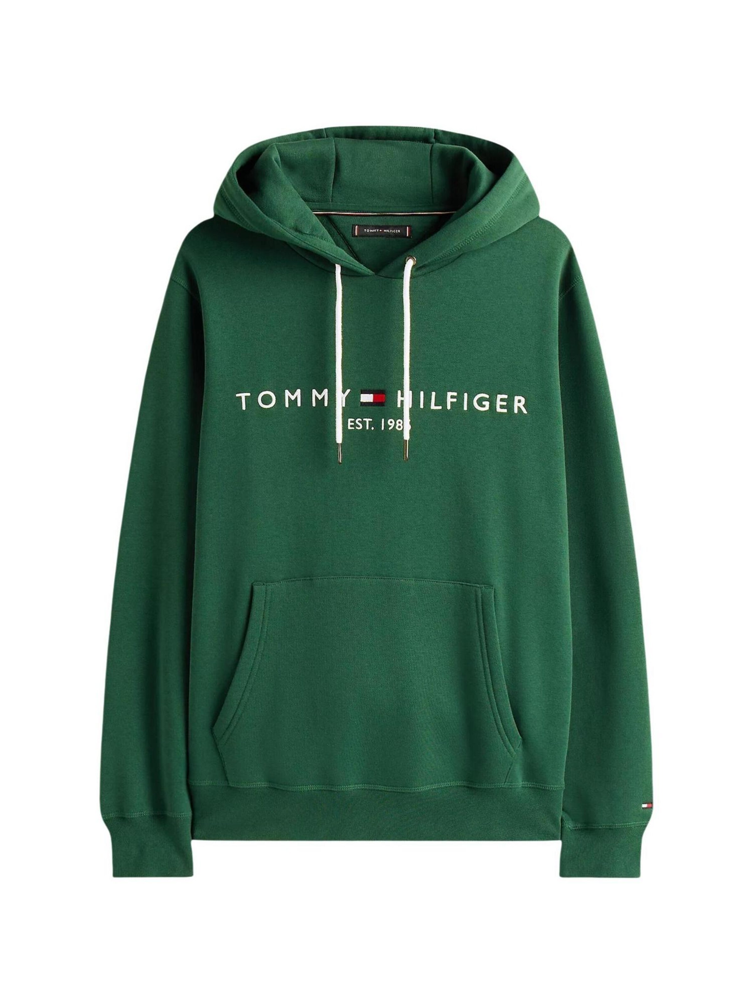 TOMMY HILFIGER Trui 'TOMMY' in Groen: voorkant