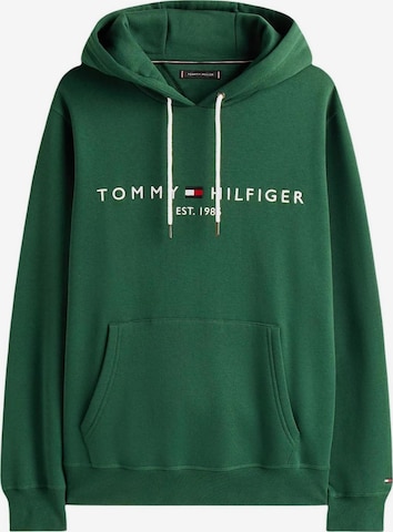 TOMMY HILFIGER Trui 'TOMMY' in Groen: voorkant