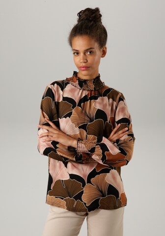 Aniston CASUAL Bluse in Braun: Vorderseite