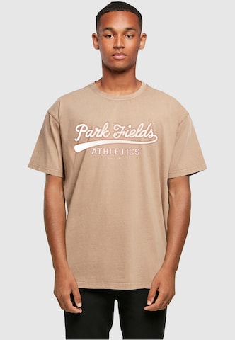 Merchcode Shirt 'Park Fields - Sixty One' in Beige: front