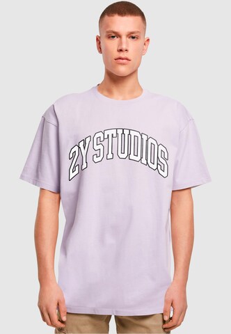 2Y Premium Shirt 'Logo Oversize Tee 2' in Purple: front