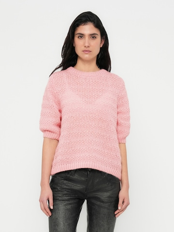VILA Sweater 'VICHOCA' in Pink: front