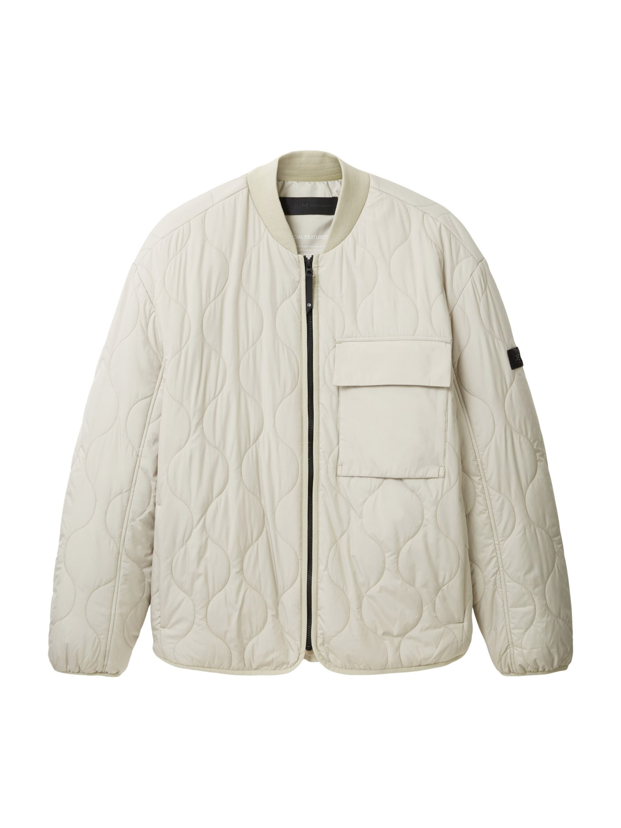 TOM TAILOR DENIM Kurtka przejściowa w kolorze beżowy: przód