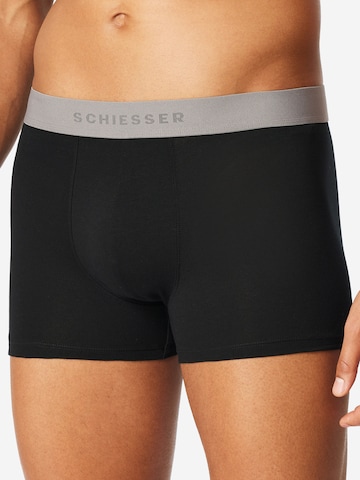Boxers SCHIESSER en noir : devant