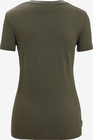 ICEBREAKER Funkcionalna majica 'Tech Lite II Swarming Shapes' | zelena barva