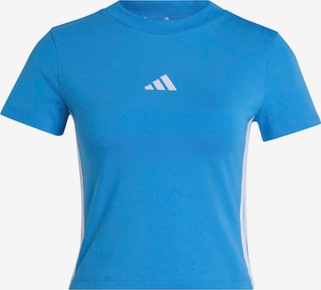 ADIDAS SPORTSWEAR Функционална тениска 'Essentials' в синьо: отпред