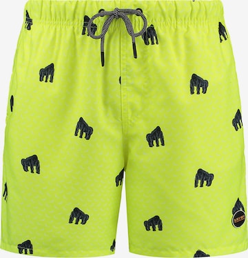 Shorts de bain Shiwi en jaune : devant