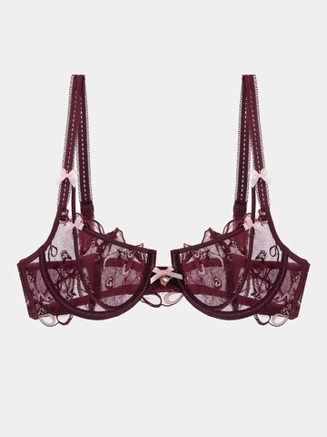 Balconcino Reggiseno 'Chiara' di Gianna Bellucci in rosso: frontale