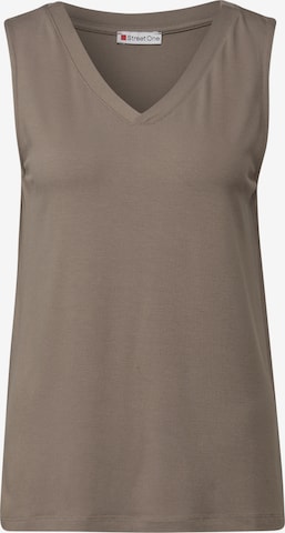 STREET ONE Top in Brown: front