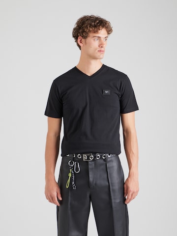 19V69 ITALIA T-Shirt 'Toni MP' in Schwarz: Vorderseite