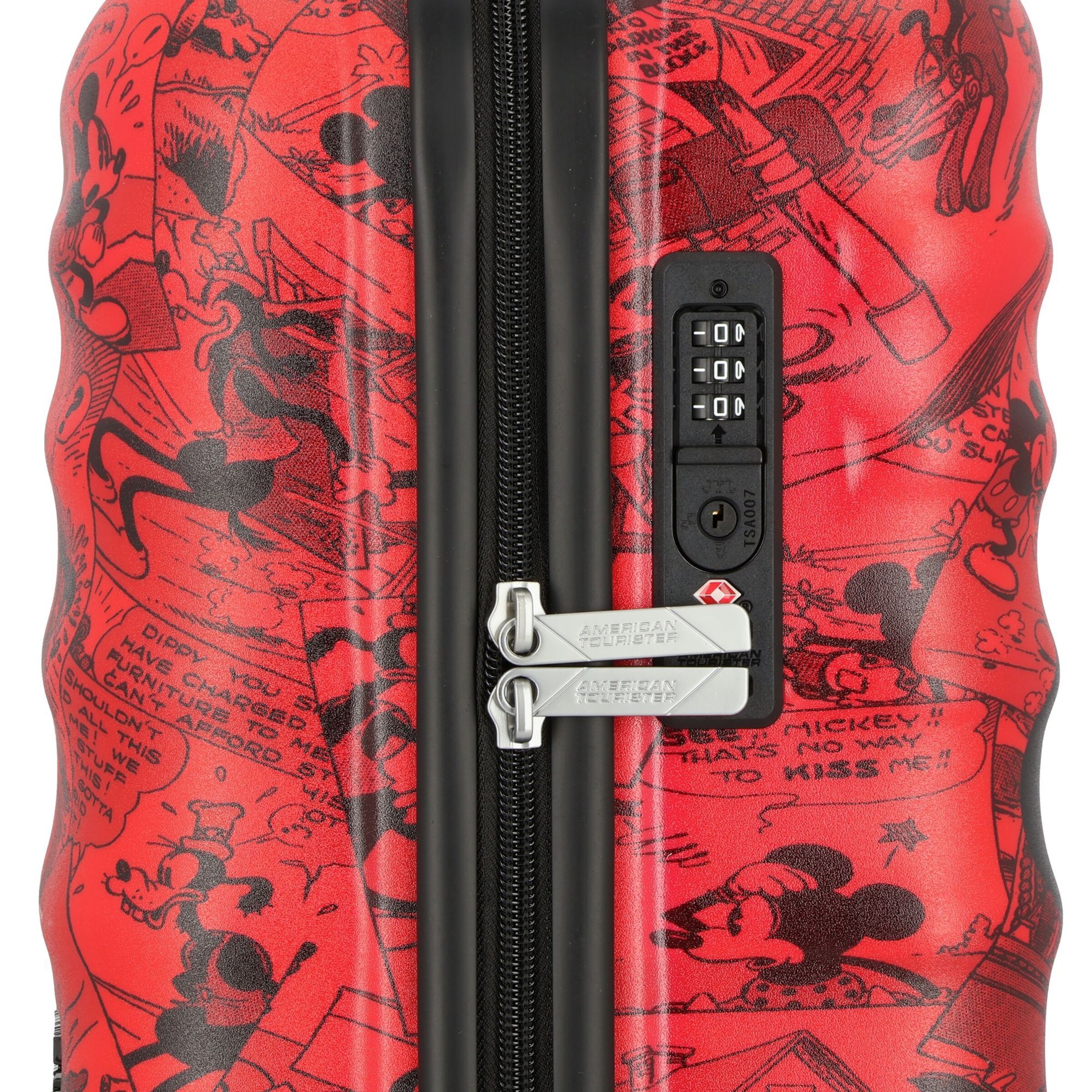 American Tourister Trolley 'Wavebreaker' in Rot