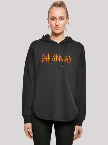 F4NT4STIC Sweatshirt 'Def Leppard' in Black: front