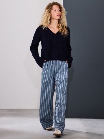 Next Wide Leg Housut värissä sininen