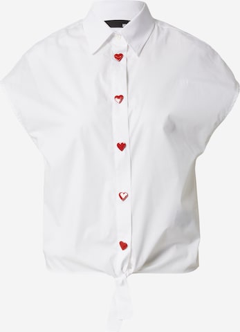 Love Moschino Blouse 'CAMICIA' in White: front