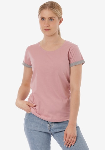 T-shirt Lakeville Mountain en rose : devant