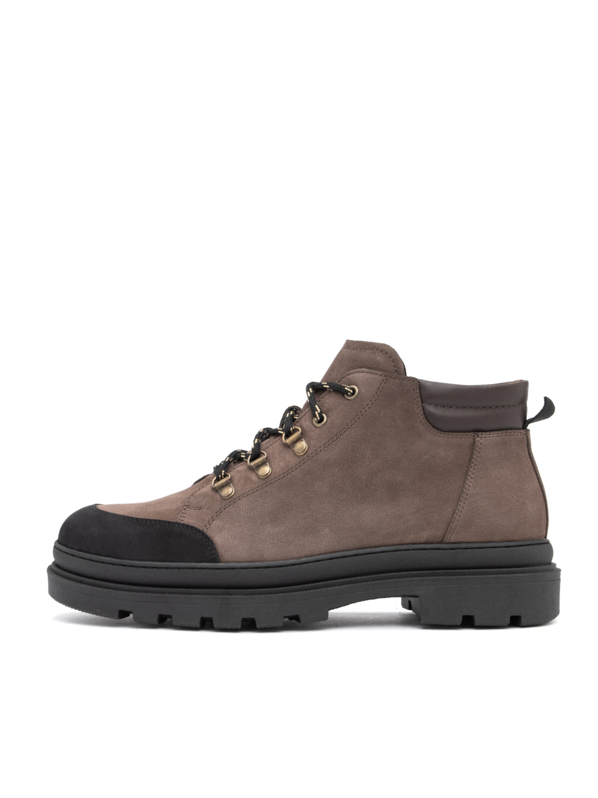 RYŁKO Lace-Up Boots in Grey: front