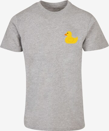 F4NT4STIC Shirt 'Yellow Rubber Duck' in Grau: predná strana