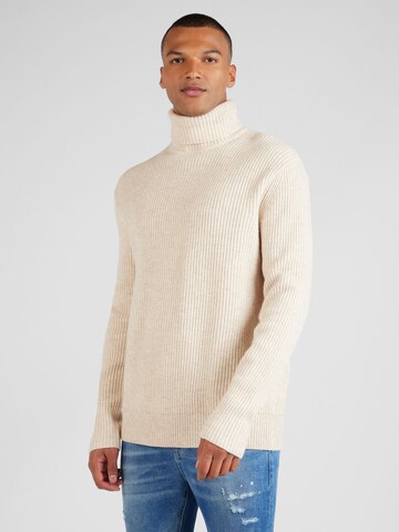 Pullover 'Eddie' di Les Deux in beige: frontale