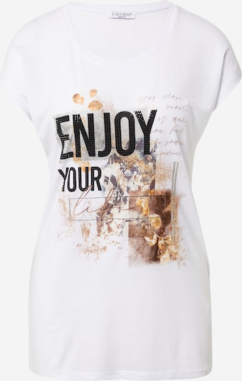 ZABAIONE Shirt 'Nina' in mischfarben / weiß, Produktansicht