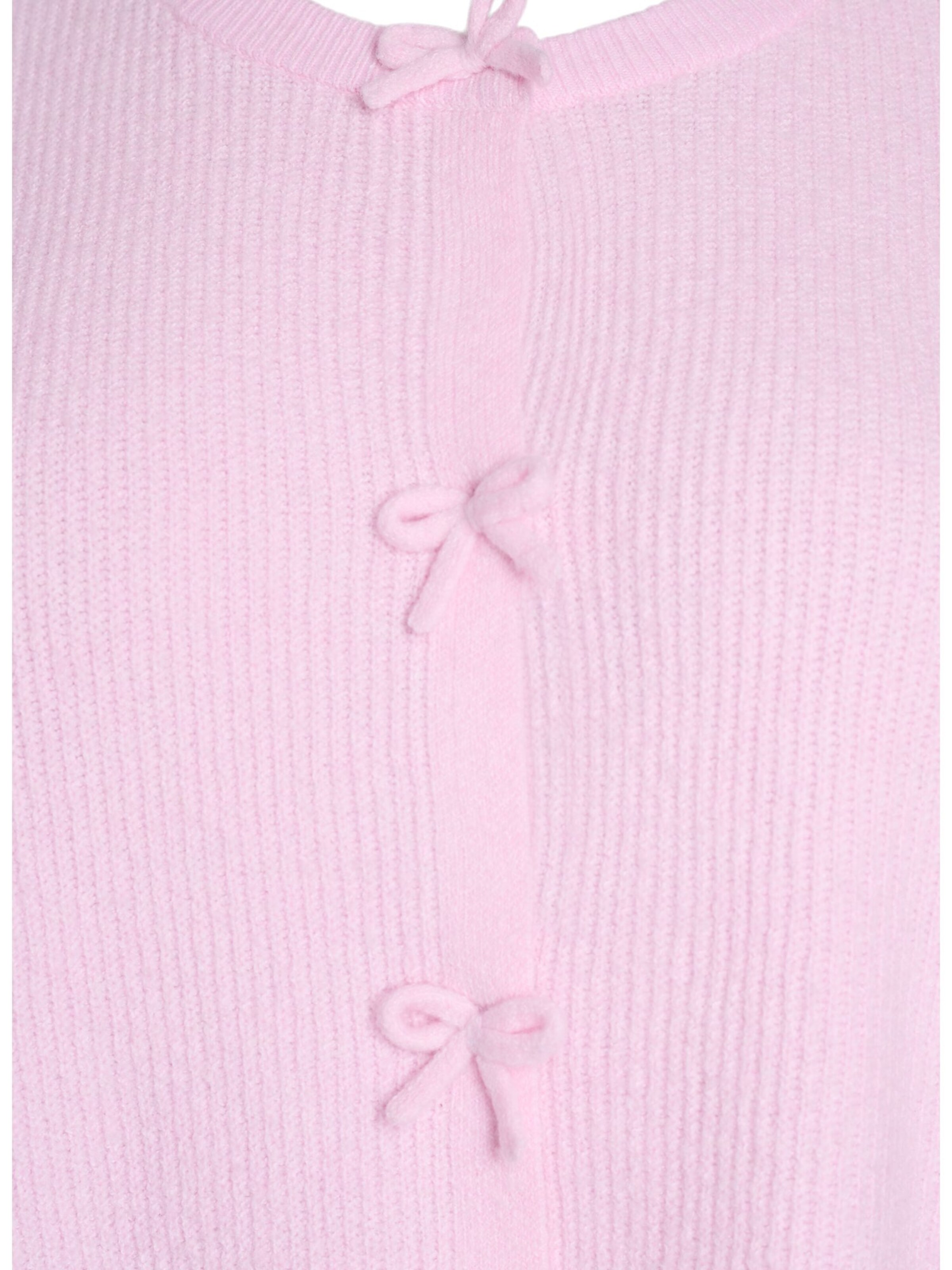 Zizzi Вязаная кофта 'Casunny' в Ярко-розовый