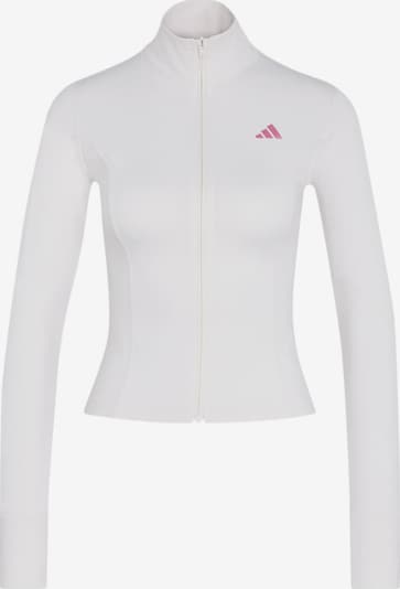 XS dydžio Sportinė striukė 'Studio' iš ADIDAS PERFORMANCE, spalva – eozino spalva / balta, Prekių apžvalga