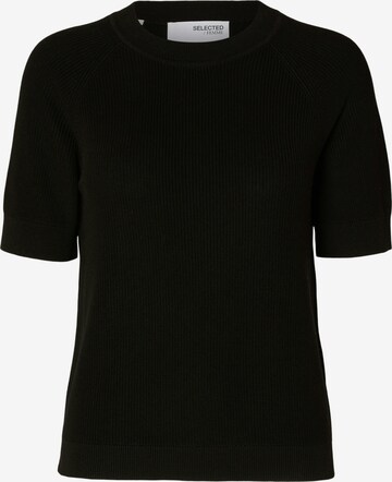 Pull-over ' ELINNA' SELECTED FEMME en noir : devant