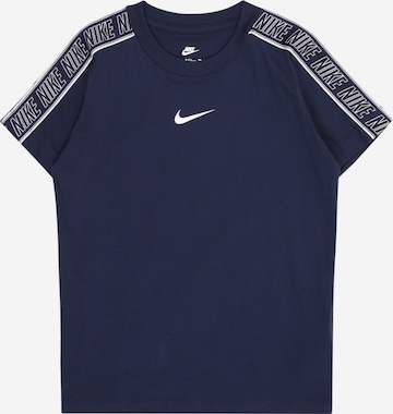 mėlyna Nike Sportswear Marškinėliai 'CLUB+POLY 2': priekis