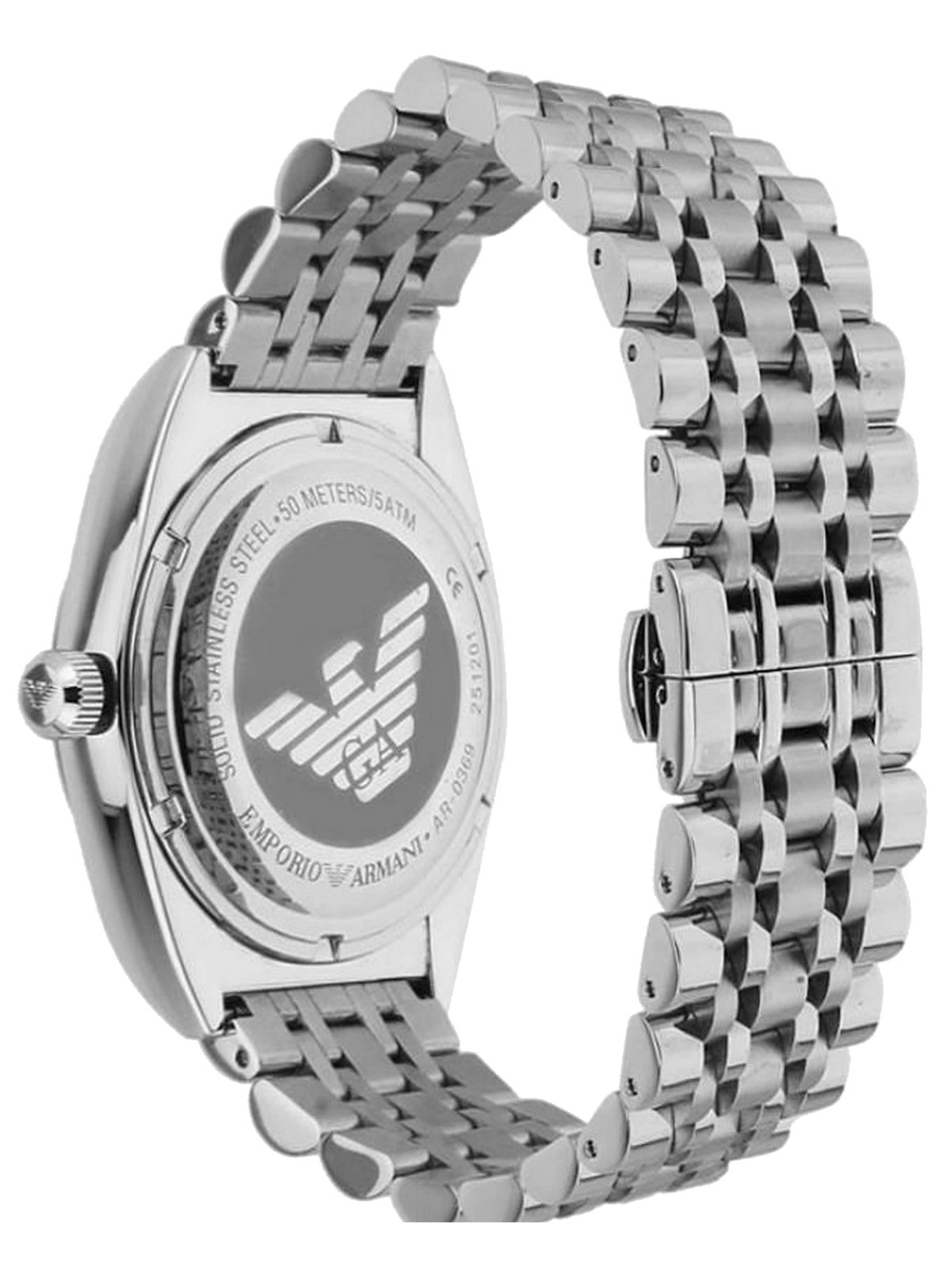 Montre à affichage analogique 'Franco Large' Emporio Armani en argent