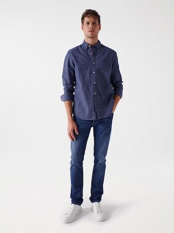 Coupe slim Jean Salsa Jeans en bleu