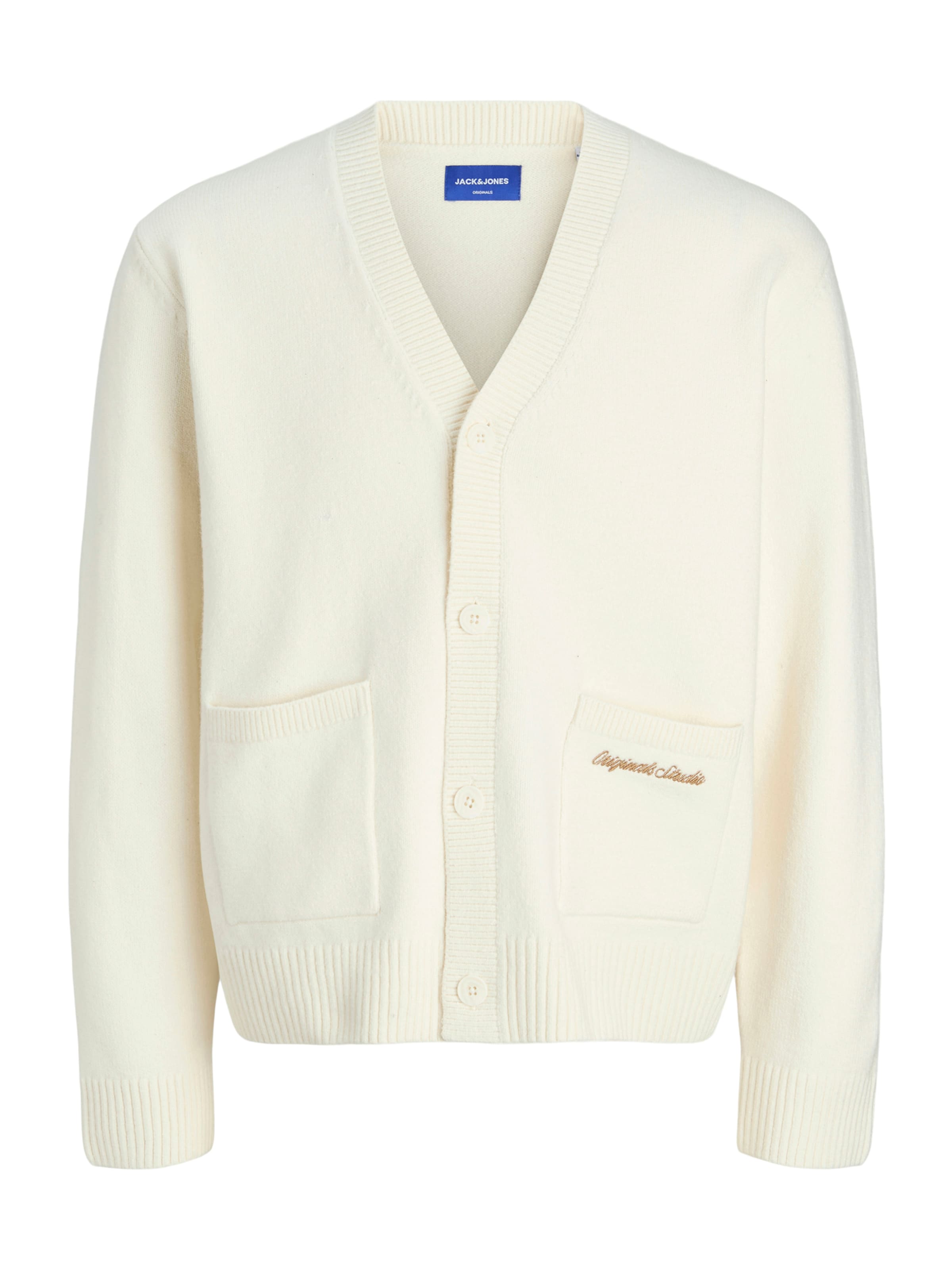 Vestes en maille 'JORNORREBRO' JACK & JONES en beige : devant