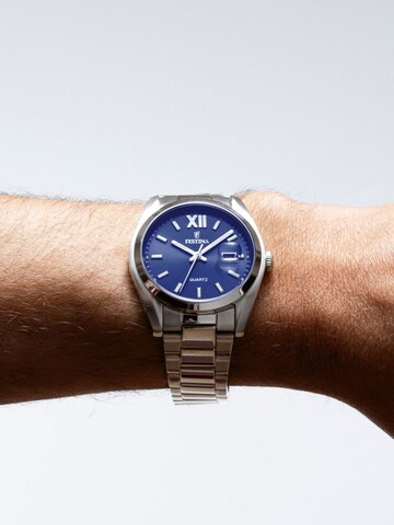 FESTINA Analoog horloge 'Festina - Watch Acero Clasico - Quartz watch movement - Watch case width: 40 mm' in Blauw: voorkant