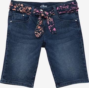 s.Oliver Slimfit Jeans in Blauw: voorkant