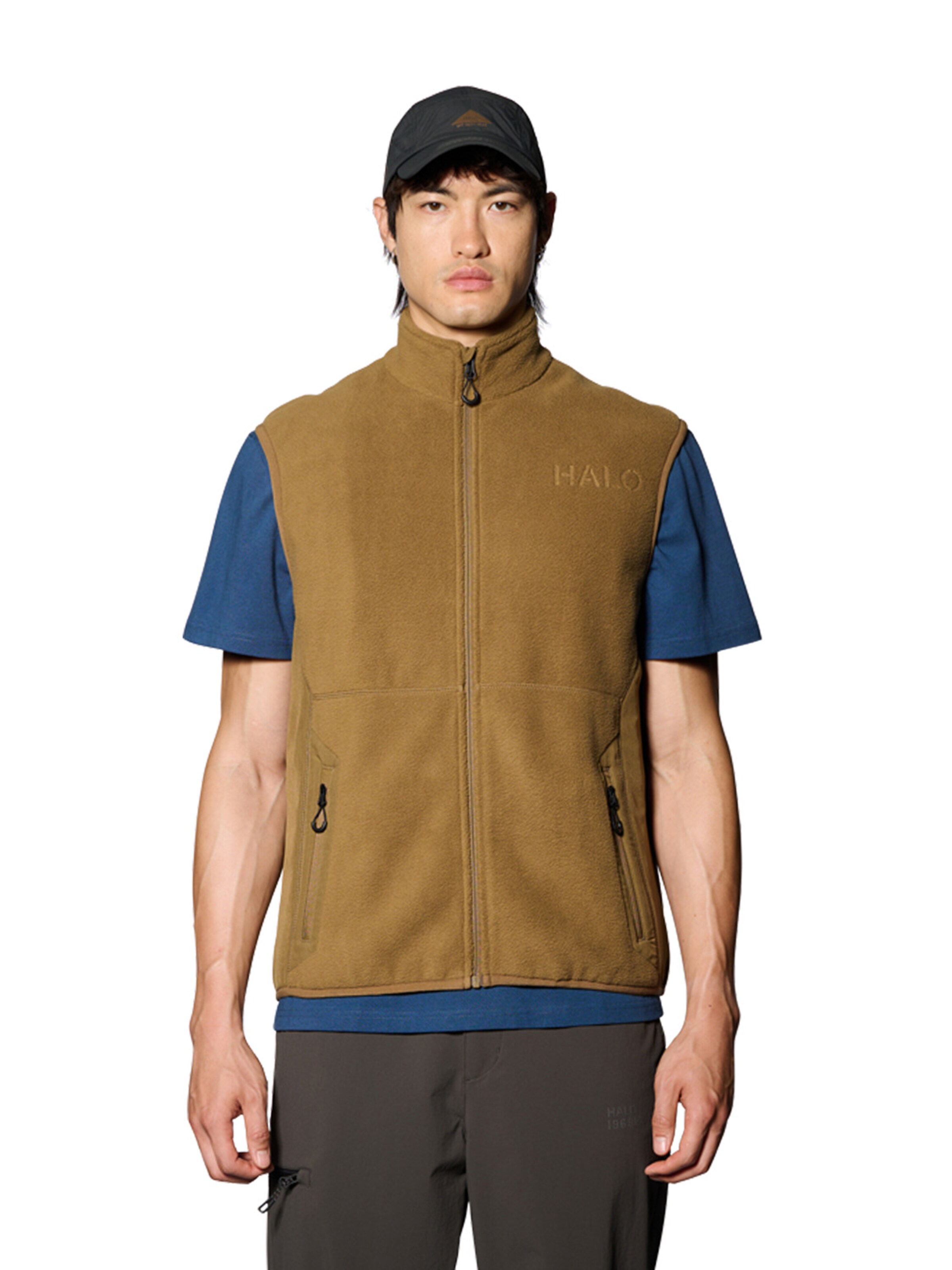 HALO Vest 'Gilet' in Brown: front