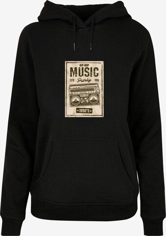 Mister Tee Sweatshirt 'Retro Boom' in Black: front