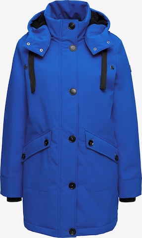 MANISA Winter Coat 'Regenjacke' in Blue: front