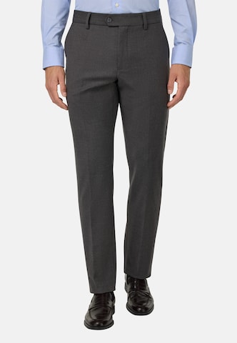 Coupe slim Pantalon à plis Boggi Milano en gris : devant
