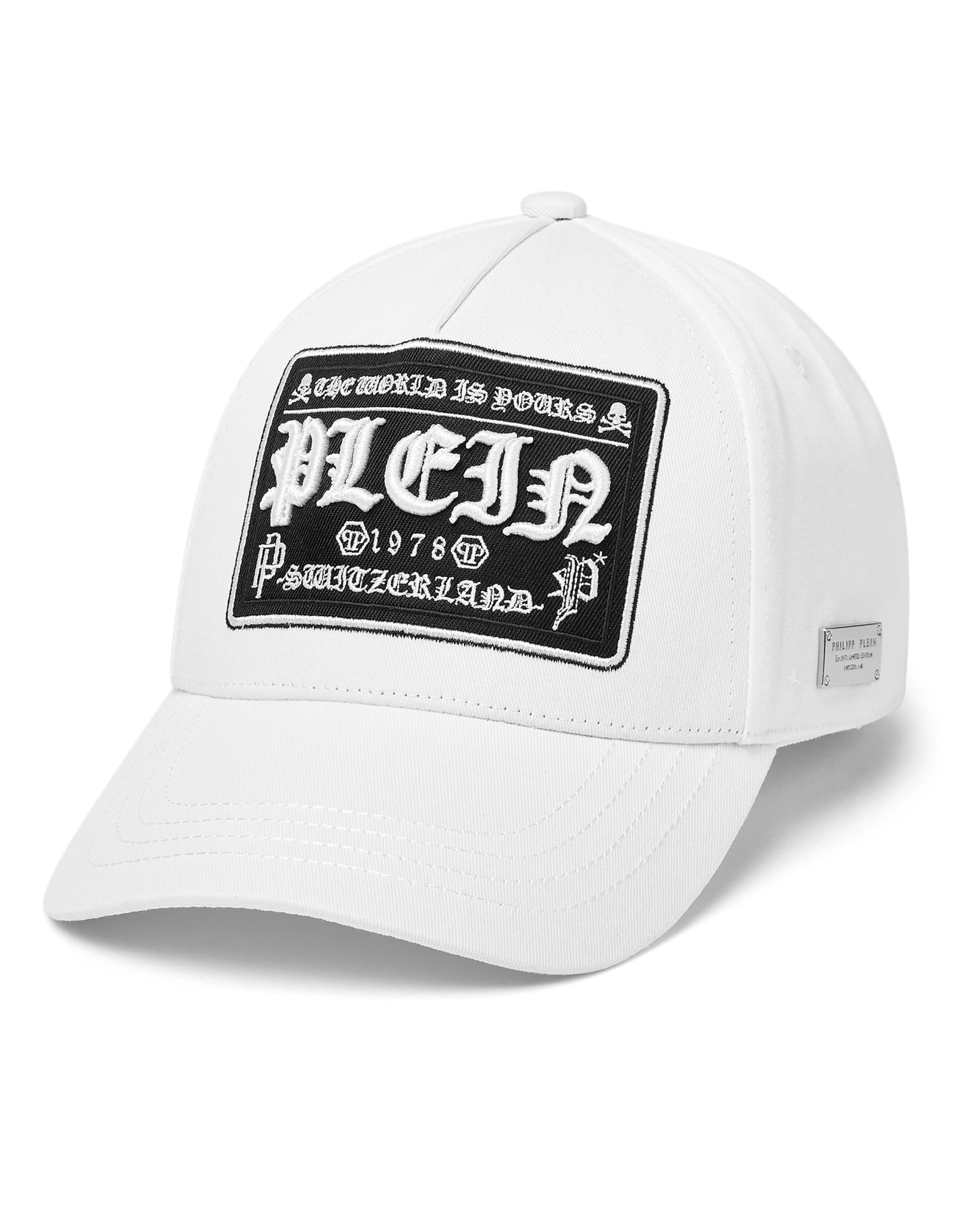 Philipp Plein Cap in Weiß: Vorderseite