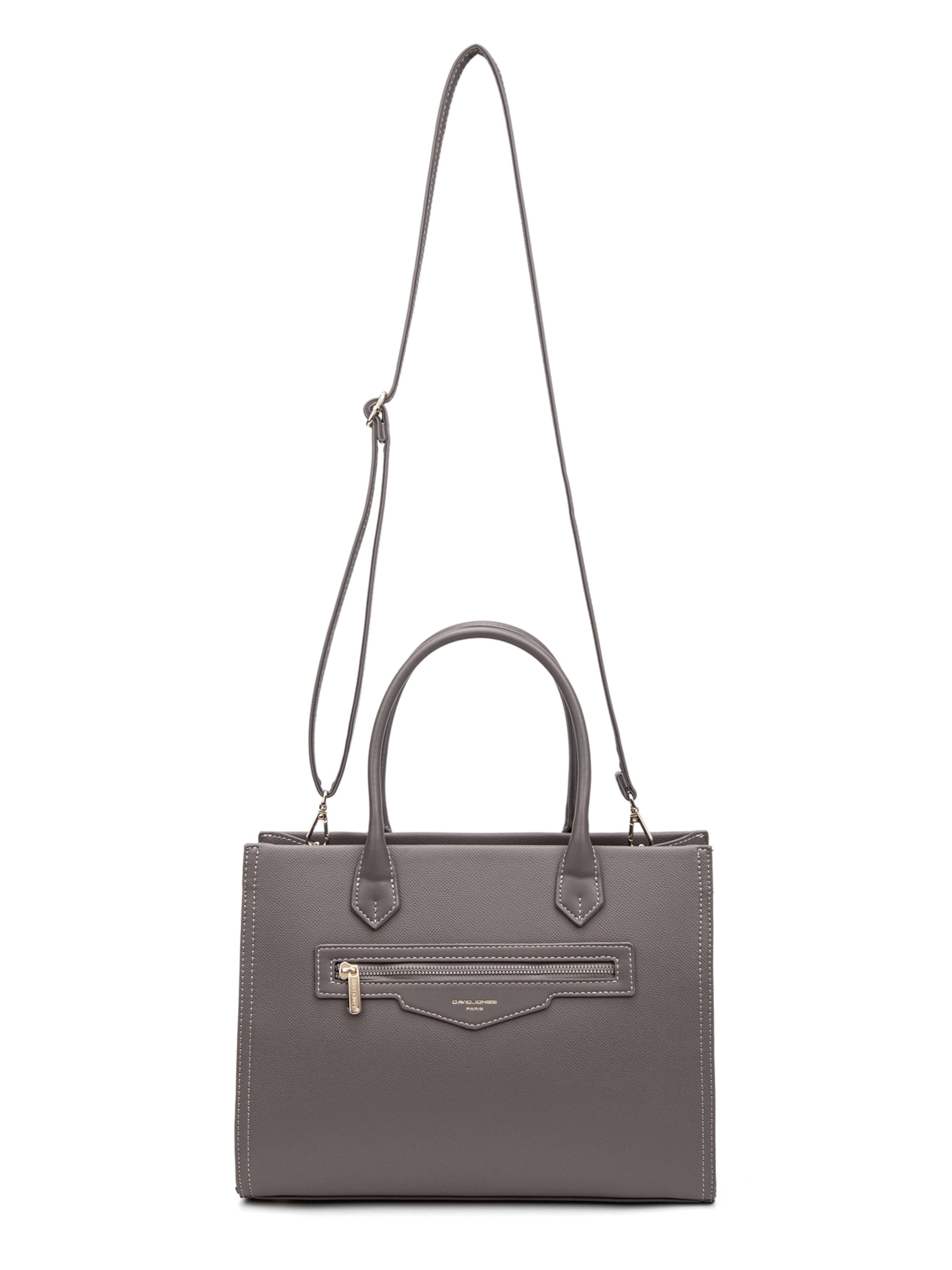 David Jones Handtasche in Grau: Vorderseite