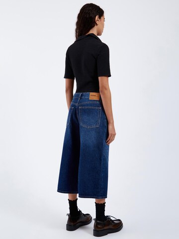 Dr. Denim Loosefit Jeans 'Dace Mid Wide Capri' in Blauw