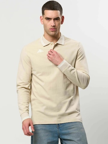 KAPPA - Ajuste regular Camisa ' KMLogo ' en beige: frente