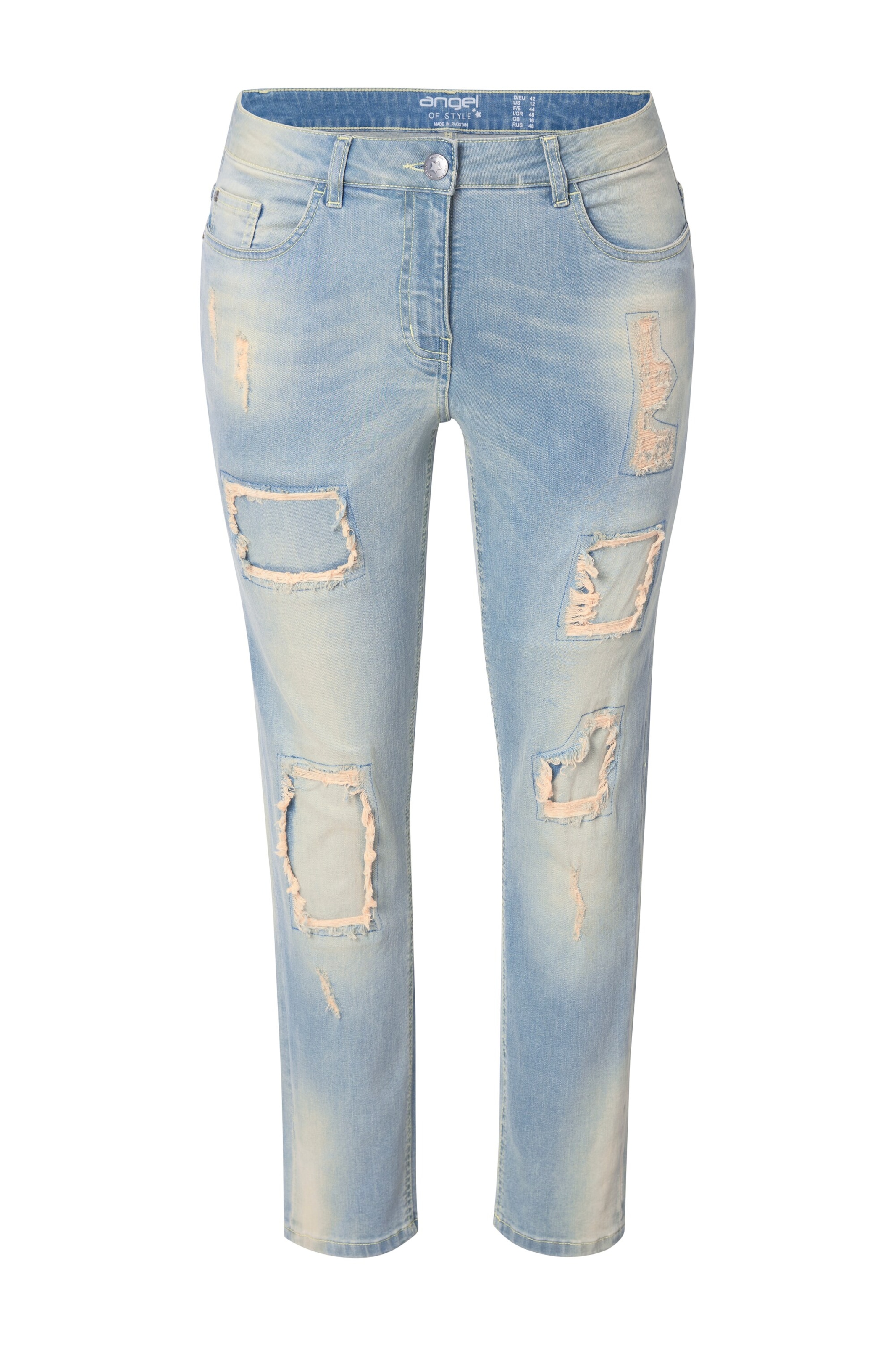 Angel of Style Slimfit Jeans in Blauw: voorkant