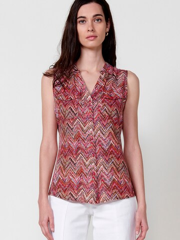 KOROSHI Blouse in Red: front