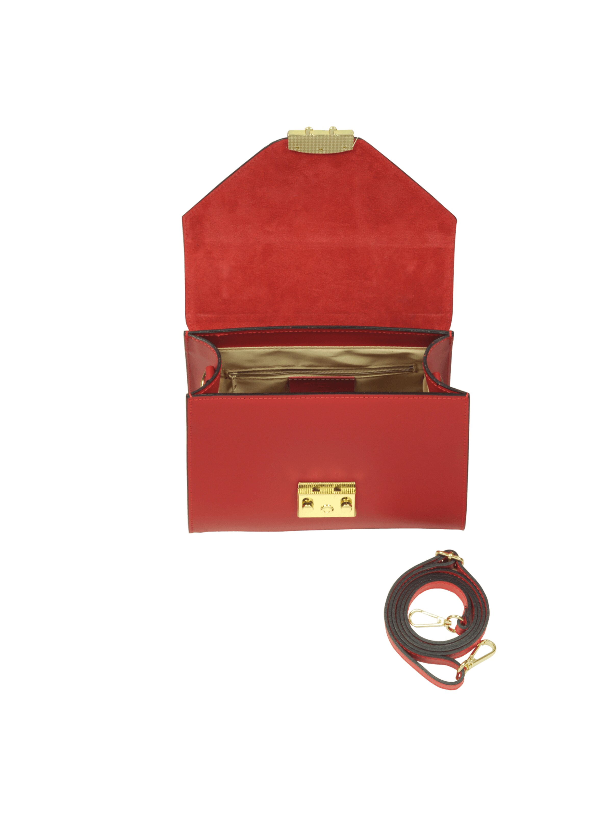 LeParmentier Handtas 'Peggy' in Rood