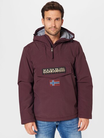 NAPAPIJRI Between-Season Jacket 'RAINFOREST' in Red: front