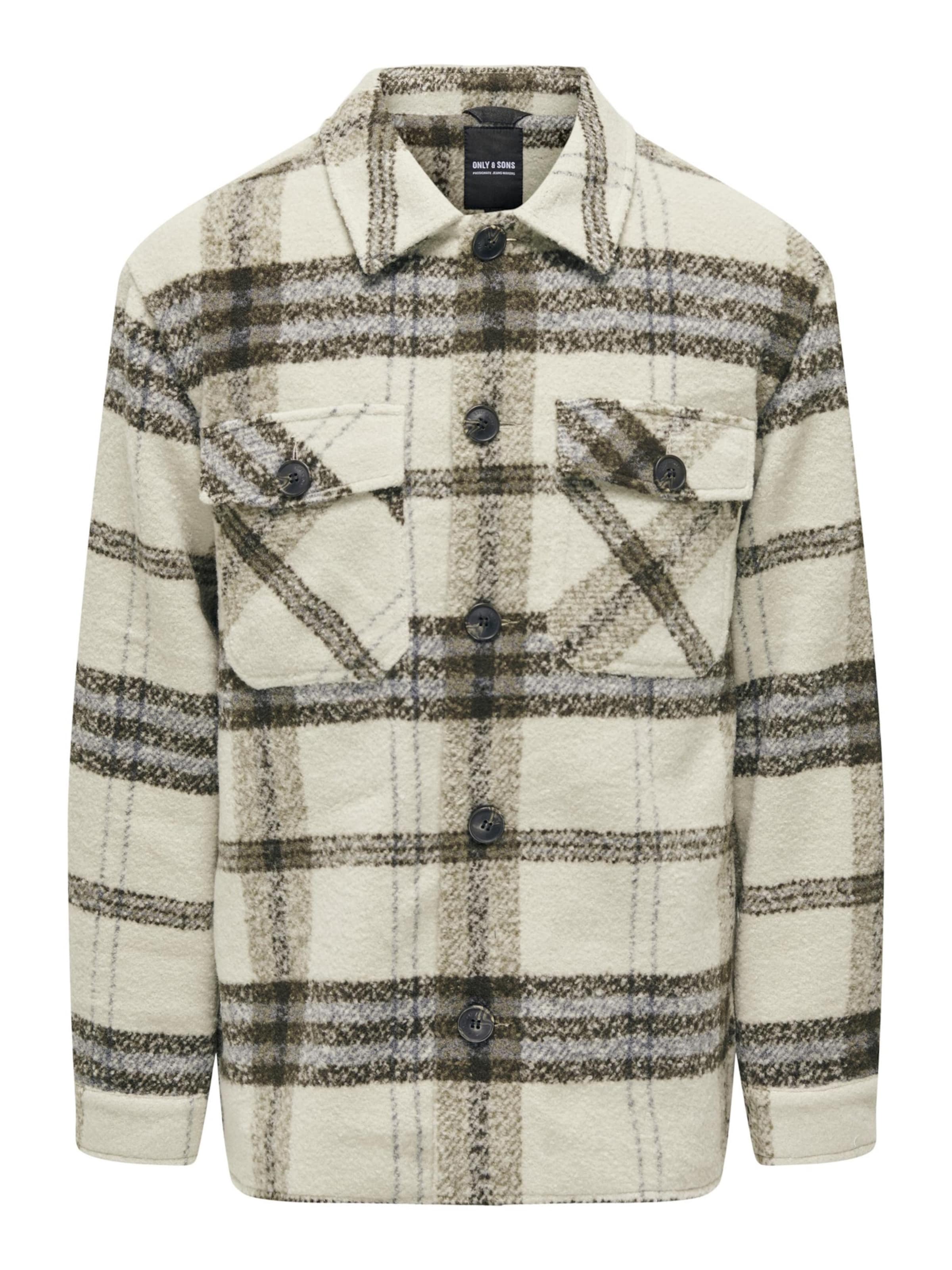 Only & Sons Övergångsjacka 'ONSCane' i beige: framsida