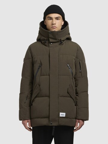 khujo Winterjacke 'KANF' in Grün: Vorderseite