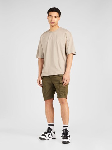 ALPHA INDUSTRIES Tričko 'Essentials' – béžová