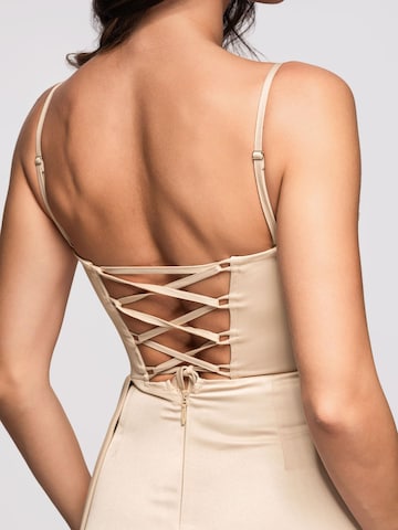 Ombre Evening dress in Beige